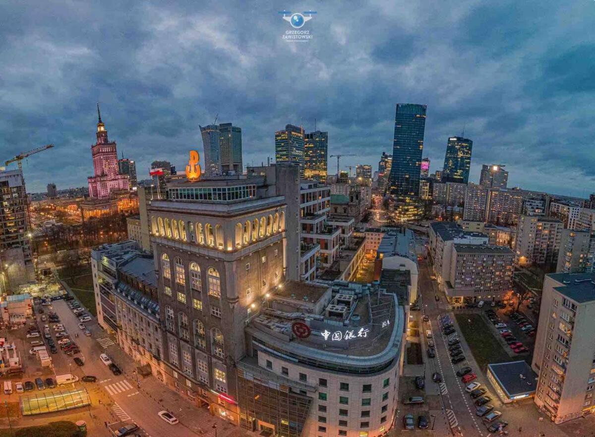 Super Apartment Yellow 2X Metro Fast Wifi 1 Gbs Netflix Panorama Miasta Varsovia Exterior foto