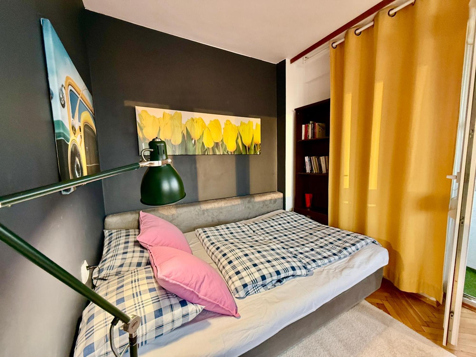Super Apartment Yellow 2X Metro Fast Wifi 1 Gbs Netflix Panorama Miasta Varsovia Exterior foto