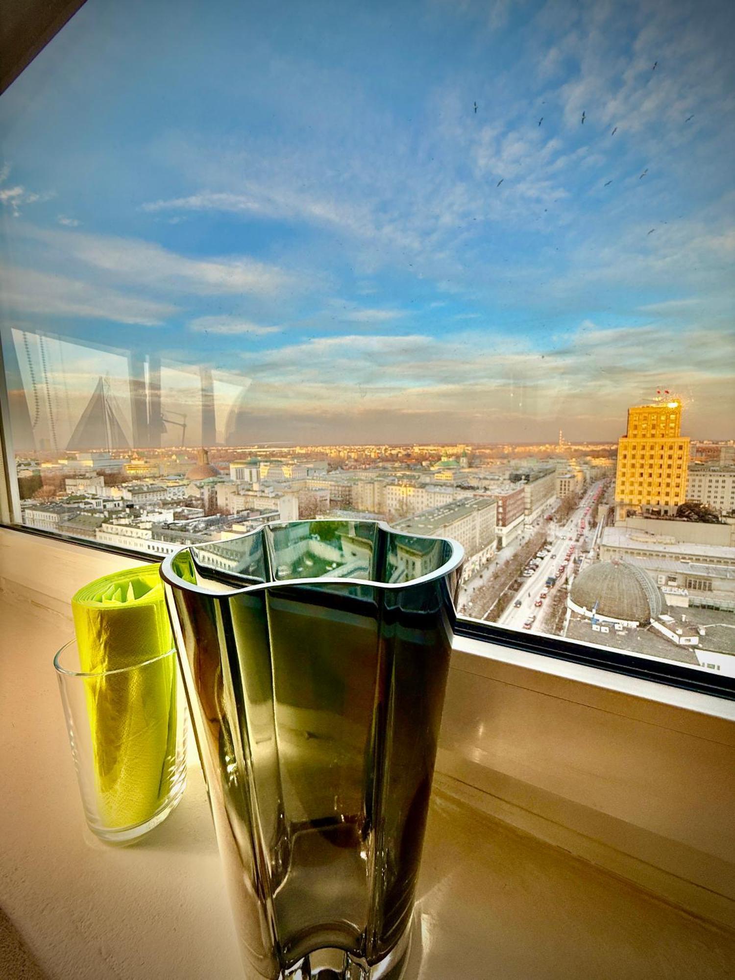 Super Apartment Yellow 2X Metro Fast Wifi 1 Gbs Netflix Panorama Miasta Varsovia Exterior foto